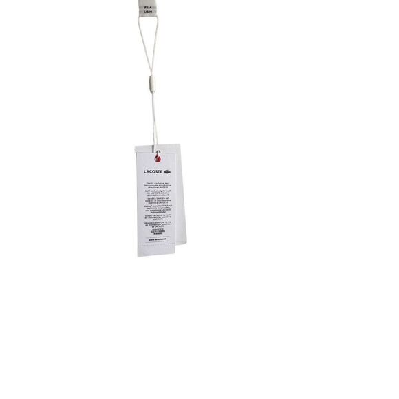 NWT Lacoste Mens White Regular Fit Logo Stripe Short Sleeve T-Shirt Size Medium - Picture 8 of 13